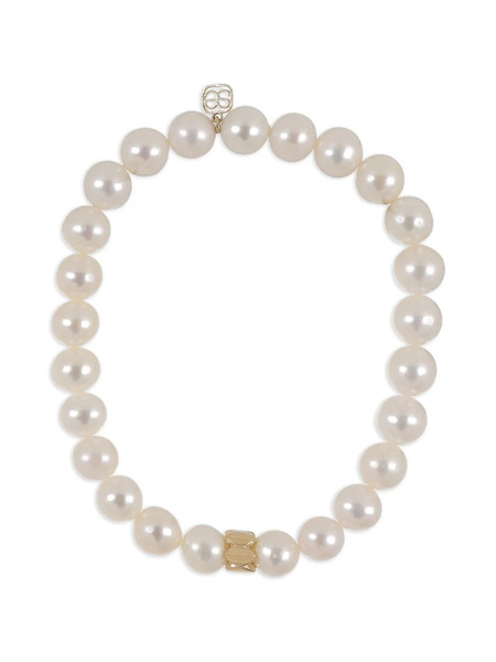  Sydney Evan Marquise Rondelle Pearl Bracelet - Gold 
