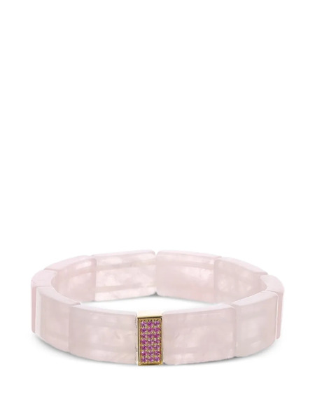  Sydney Evan Pink Sapphire Rose Quartz Bracelet 
