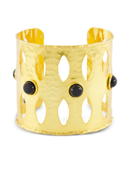  Sylvia Toledano Ajourée Hammered Bracelet - Gold 