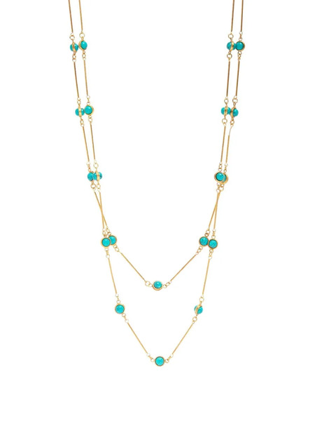  Sylvia Toledano Candies Turquoise Necklace - Gold 
