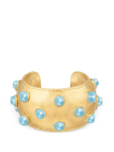  Sylvia Toledano Dune Stone-embellishment Cuff Bracelet - Gold 