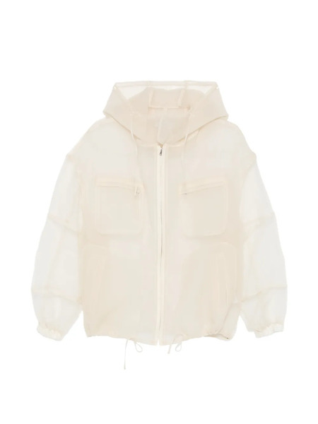  System Hooded Chest-pocket Jacket - Neutrals 