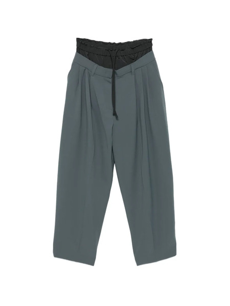  System Pleated Drawstring Trousers - Grey 