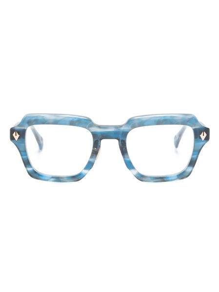  T Henri Eyewear Continental Square-frame Glasses - Blue 