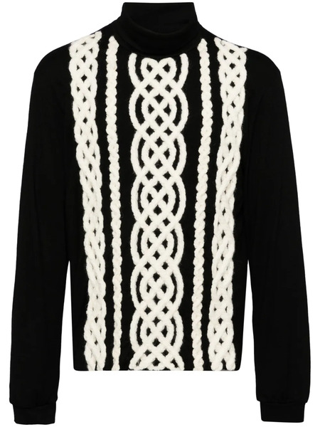  Taakk Cable-knitted Jumper - Black 