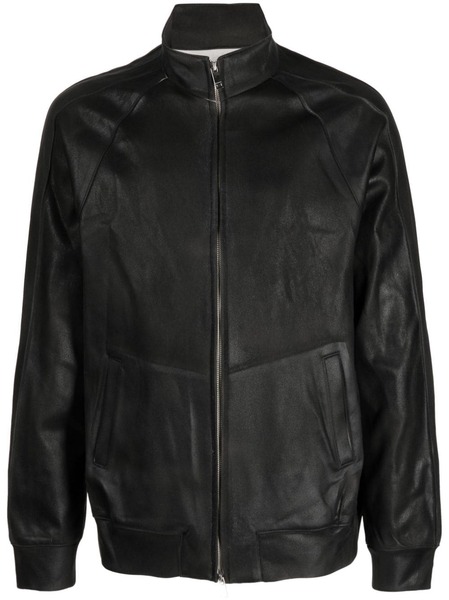  Taakk High-neck Zipped Bomber Jacket - Black 