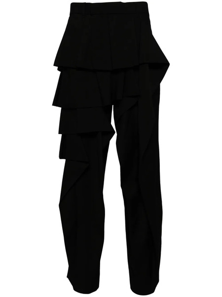  Taakk Ruffle Easy Trousers - Black 