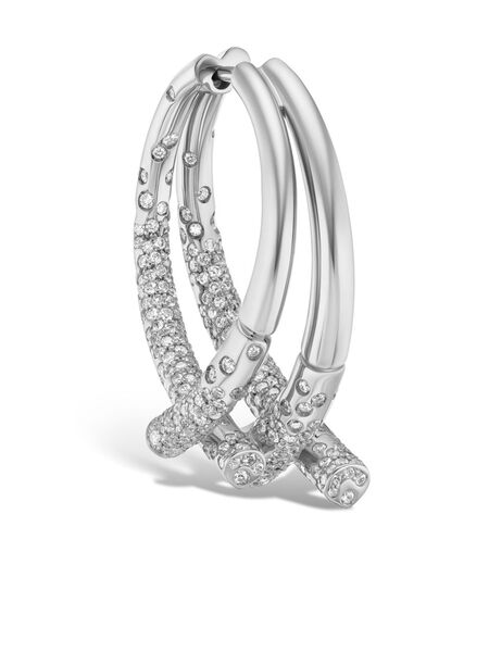  Tabayer 18kt White Gold Oeara Diamond Earrings - Silver 