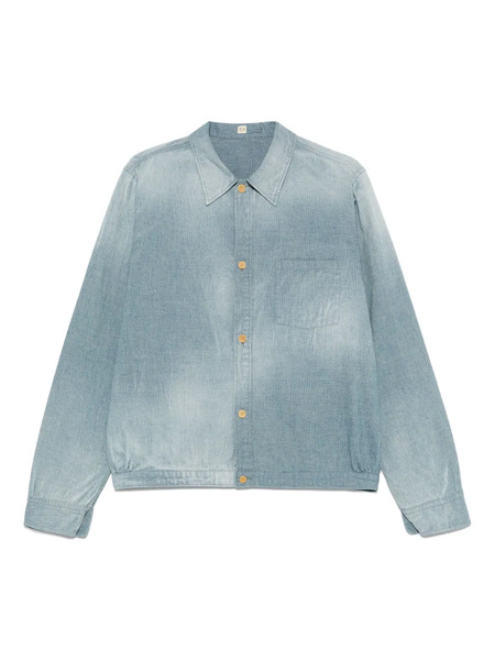  Taiga Takahashi Faded-effect Shirt Jacket - Blue 