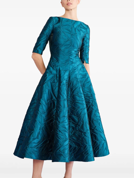  Talbot Runhof Bogna 5 Midi Dress - Blue 