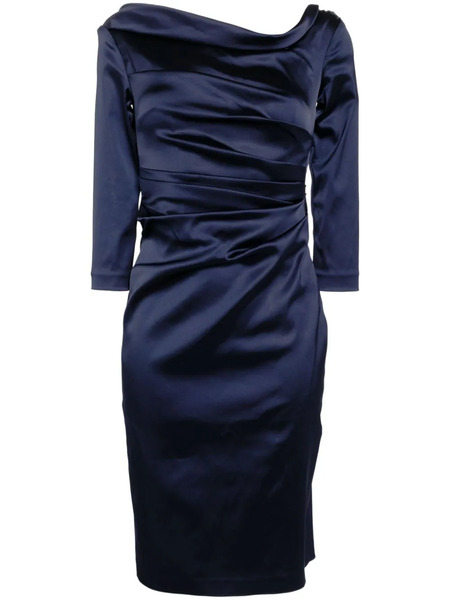  Talbot Runhof Cocktail Asymmetric Dress - Blue 