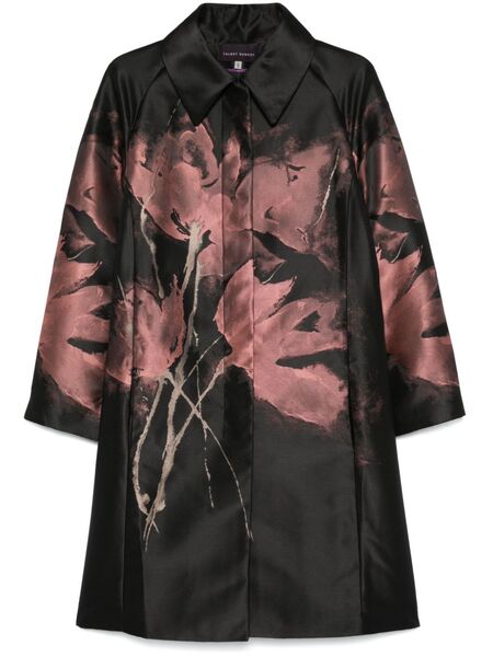  Talbot Runhof Floral Coat - Black 