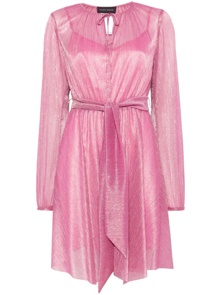  Talbot Runhof Lurex Mini Dress - Pink 