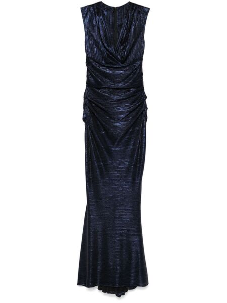  Talbot Runhof Pleated Gown - Blue 