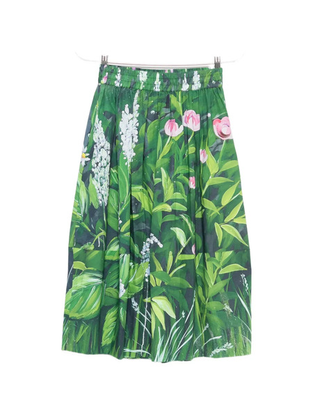  Talking Walls Juju Liane Floral Midi Skirt - Green 