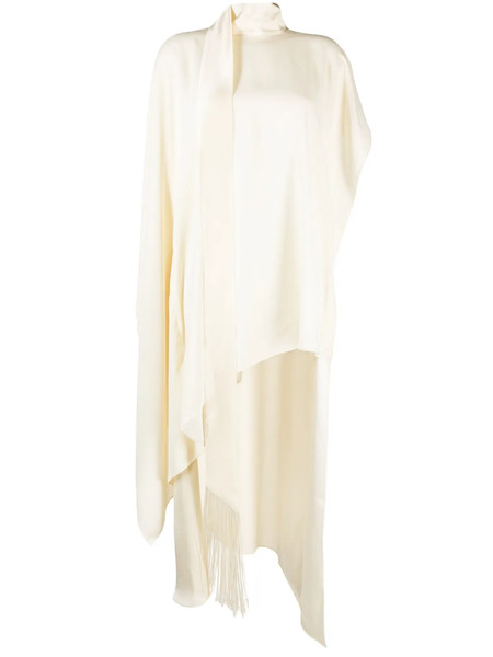  Taller Marmo Attached-scarf Asymmetric Kaftan Dress - Neutrals 