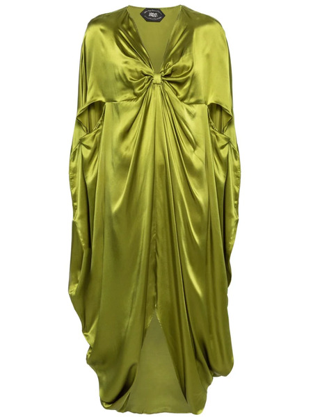  Taller Marmo Azores Knotted Silk Kaftan - Green 