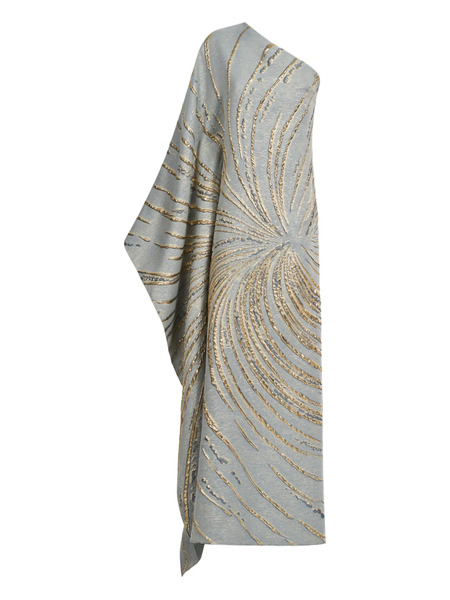  Taller Marmo Cannes One-shoulder Pattern Maxi Dress - Blue 