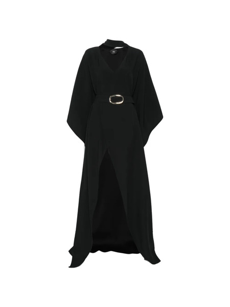  Taller Marmo Cassandra V-neck Belted Dress - Black 