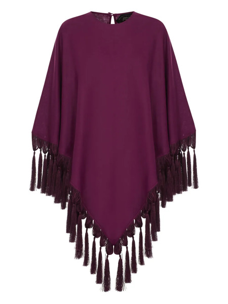  Taller Marmo Gloria Tassel Blouse - Purple 