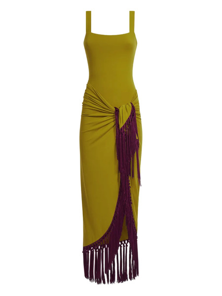  Taller Marmo Lido Fringe Swimsuit - Green 
