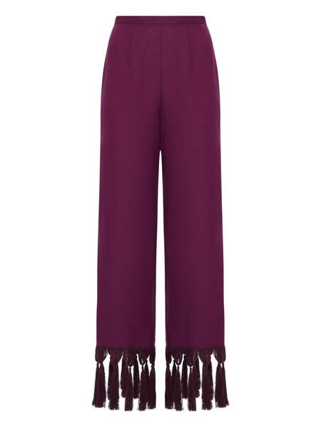  Taller Marmo Marlino Fringed Trousers - Purple 