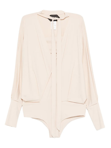  Taller Marmo Tie-neck Swimsuit - Neutrals 