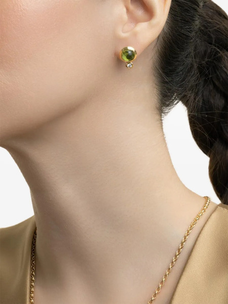  Tamara Comolli Diamond Peridot Bouton Earrings - Gold 