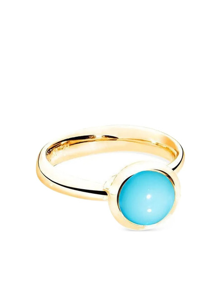  Tamara Comolli 18k Yellow Gold Small Bouton Turquoise Ring 