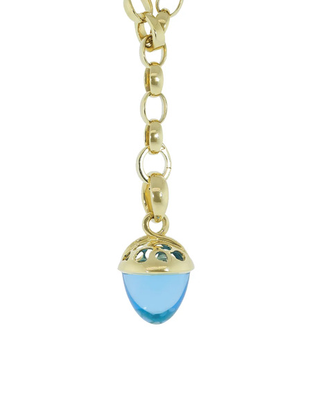  Tamara Comolli 18kt Yellow Gold Fairy Mikado Bouquet Blue Topaz Pendant 
