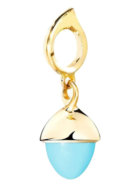  Tamara Comolli 18kt Yellow Gold Mikado Flamenco Turquoise Pendant Necklace 