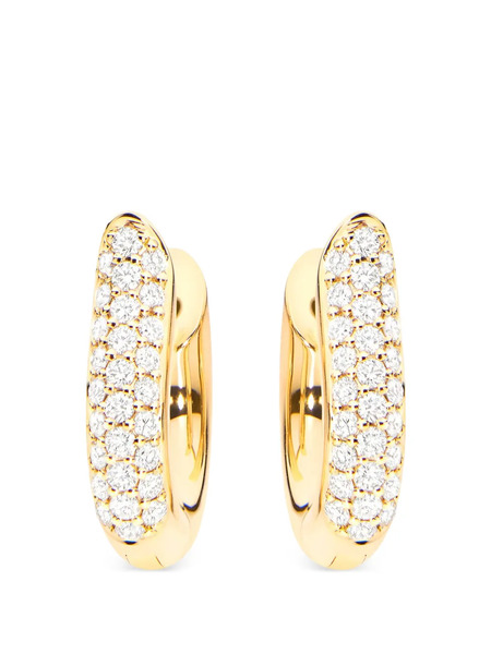  Tamara Comolli Medium Signature Diamond Hoop Earrings - Gold 