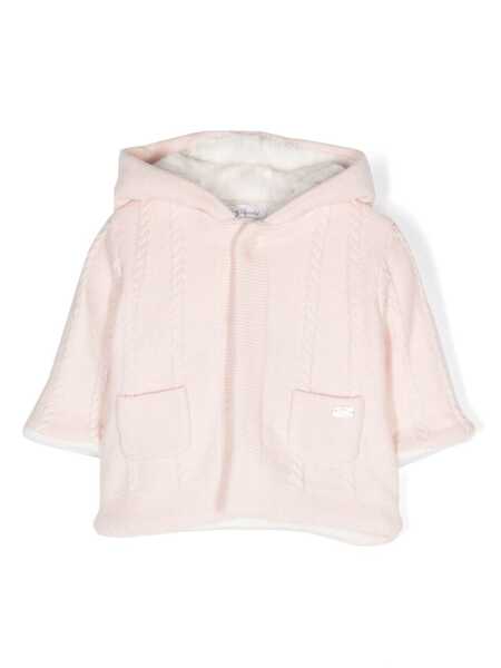  Tartine Et Chocolat Cable-knit Jacket - Pink 