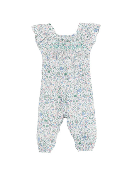  Tartine Et Chocolat Floral-pattern Romper - White 
