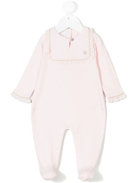  Tartine Et Chocolat Ruffled Bib Collar Pyjama - Pink 