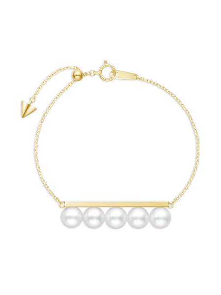  Tasaki 18kt Yellow Gold Balance Signature Bracelet 
