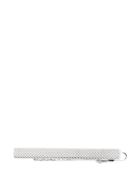  Tateossian Diamond Textured Tie Clip - Silver 