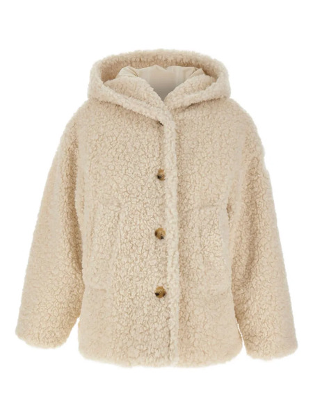  Tatras Hooded Faux Fur Coat - Neutrals 