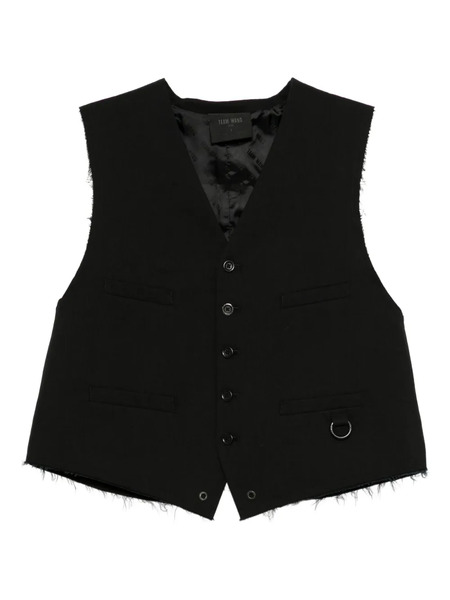  Team Wang Design Classic V-neck Vest - Black 