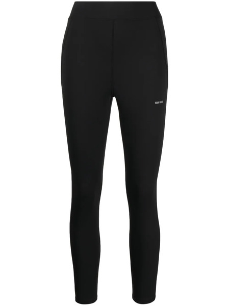  Team Wang Design Logo-print Panelled Leggings - Black 