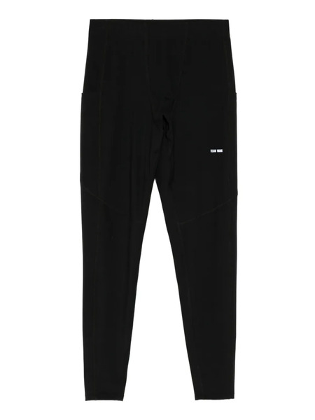  Team Wang Design Logo-printed Performance Leggings - Black 