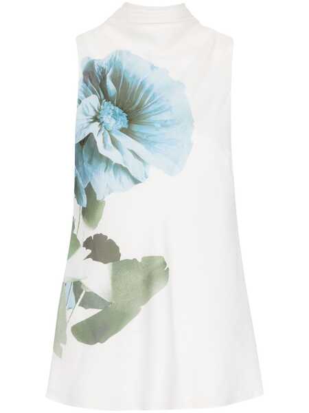  Ted Baker Flower-print Sleeveless Blouse - White 
