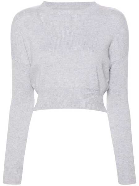  Teddy Cashmere Genova Cashmere Cropped Jumper - Grey 