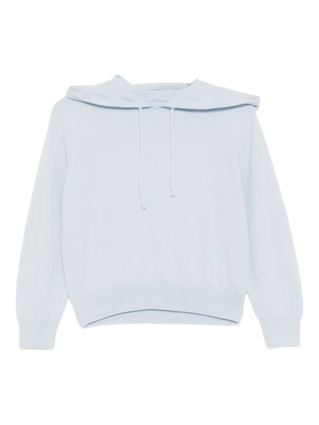  Teddy Cashmere Logo-embroidered Hoodie - Blue 
