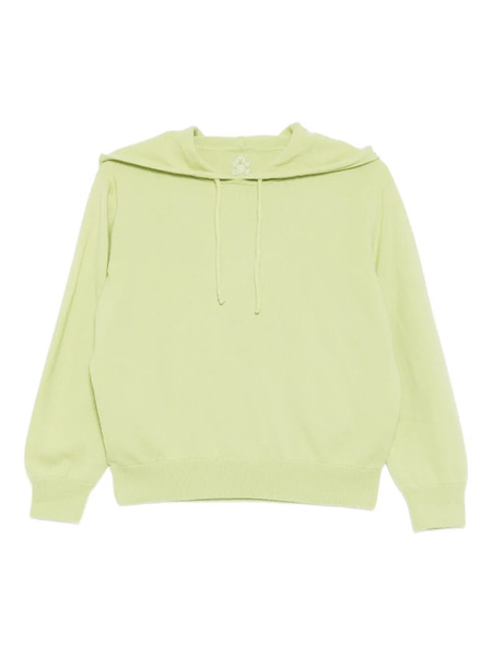  Teddy Cashmere Logo-embroidered Hoodie - Green 