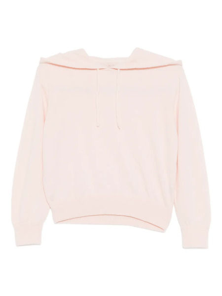  Teddy Cashmere Logo-embroidered Hoodie - Pink 