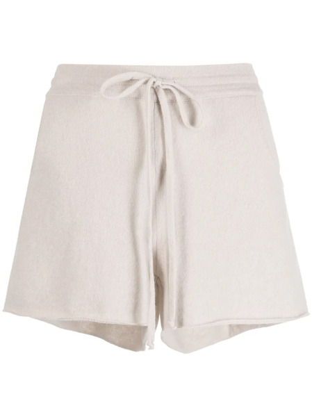  Teddy Cashmere Portofino Drawstring Cashmere Shorts - Neutrals 
