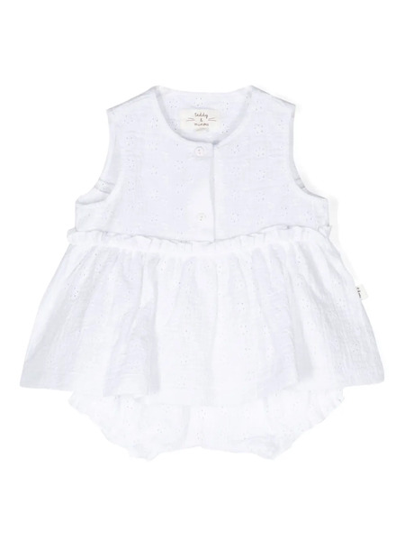  Teddy & Minou Broderie-anglaise Shorts Set - White 
