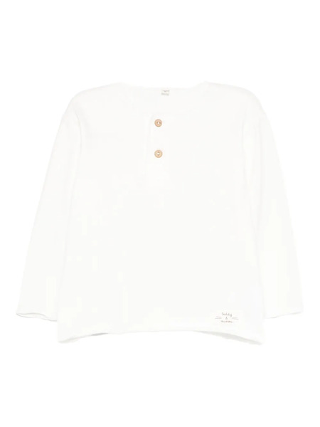  Teddy & Minou Button-fastening Sweater - White 