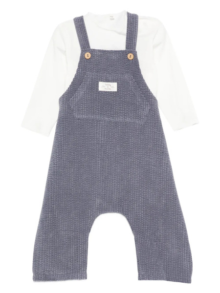  Teddy & Minou Corduroy Dungarees - Blue 